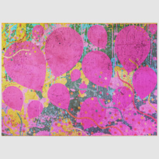 Party Balloons Artwork roze blauw Oranje groen gou Tissuepapier