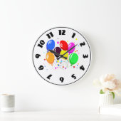 Party Balloons Clock Grote Klok (Huis)