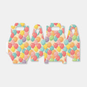 Party balloons in different colors bedankdoosjes (Uitgevouwen)
