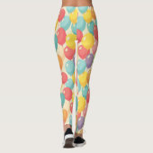 Party balloons in different colors leggings (Achterkant)