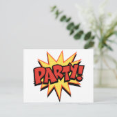 Party Bang Briefkaart (Staand voorkant)