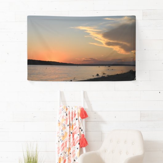 Party Banner with Sunset desugn (part if collectio (Insitu)