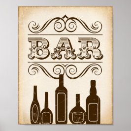 -party BAR-gebarentafdruk Poster