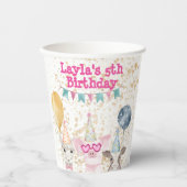 Party Boerderijdieren gepersonaliseerd Papieren Bekers (Voorkant)