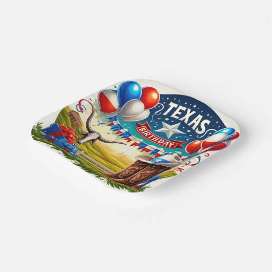 Party Borden Texas Way Papieren Bordje (Gebogen)