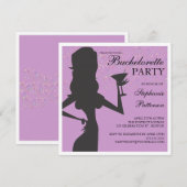 Party Bride Cocktail Bachelorette Kaart (Voorkant / Achterkant)