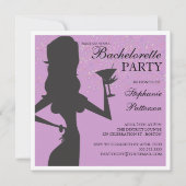 Party Bride Cocktail Bachelorette Kaart (Voorkant)