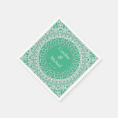 Party Bruiloft Witte Kant Servet (Hoek)