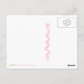 Party Bunny briefkaart (Achterkant)