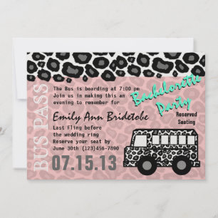 Party Bus Bachelorette Party Bash Kaart
