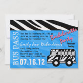 Party Bus Bachelorette Party Bash Kaart (Voorkant)