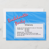 Party Bus Bachelorette Party Bash Kaart (Achterkant)