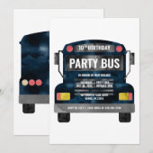 Party Bus Birthday Kaart (Voorkant / Achterkant)