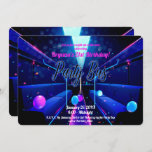 Party Bus Glow Party Club Hopping 21st Birthday Kaart<br><div class="desc">Pas voor uw gebeurtenis aan</div>