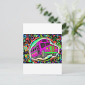 Party Bus.jpg Uitnodiging Briefkaart (Staand voorkant)