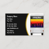 Party Bus Verhuur Visitekaartje (Voorkant)