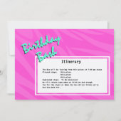 Party Bus Verjaardag Bash Kaart (Achterkant)