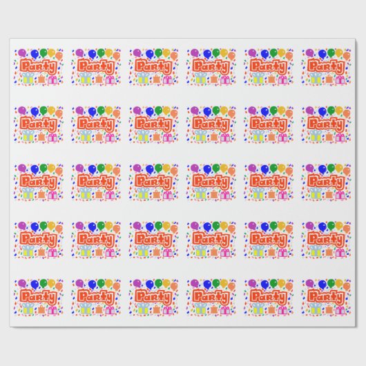 Party Cadeaupapier (Vlak)