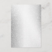 Party Cake Lavendel Floral Elegant Bruiloft Informatiekaartje (Achterkant)