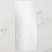 Party Cake Lavendel Floral Elegant Bruiloft Menu (Achterkant)