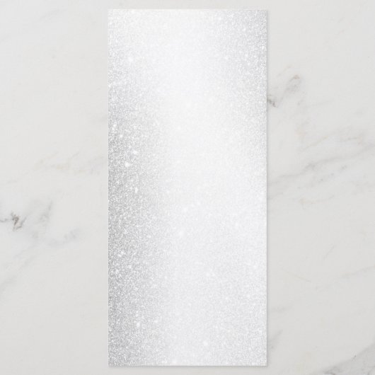 Party Cake Lavendel Floral Elegant Bruiloft Menu (Achterkant)