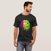 Party Carnival Gifts Lips Mardi Gras T-shirt (Voorkant volledig)
