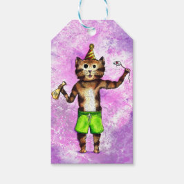 Party Cat Gift Labels Cadeaulabel