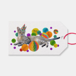 Party Cat Gift Labels Cadeaulabel