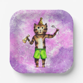 Party Cat Paper Borden Papieren Bordje