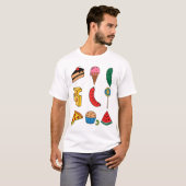 Party Caterpillar kostuum T-shirt voor kinderen (Voorkant volledig)