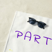 Party Cats Strandlaken - Aangepaste tekst (In situ)