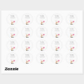 Party Chef - Adreslabel Ronde Sticker (Vel)