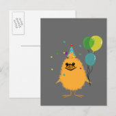 Party Chick Uitnodiging Briefkaart (Voorkant / Achterkant)