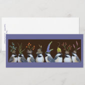 Party Chickadees flat card Kaart (Voorkant / Achterkant)