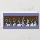 Party Chickadees flat card Kaart (Voorkant)
