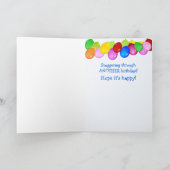 Party Chicken Funny Birthday Kaart (Binnen)