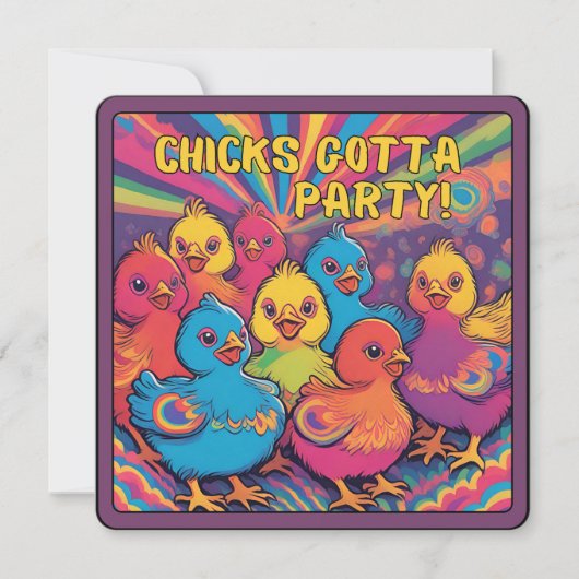 Party Chicks Kaart (Voorkant)