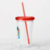 party chipmunk in sombrero acryl drinkbeker (Links)
