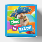 party chipmunk in sombrero bedankdoosjes (Bovenkant)