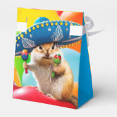 party chipmunk in sombrero bedankdoosjes (Achterkant)