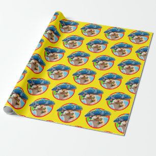 party chipmunk in sombrero cadeaupapier