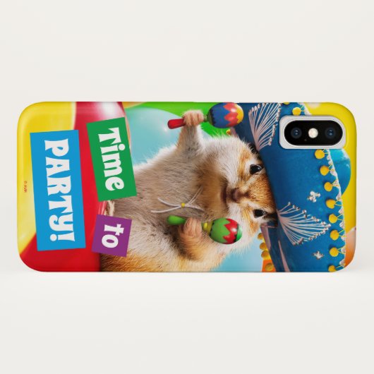 party chipmunk in sombrero Case-Mate iPhone case (Achterkant (horizontaal))