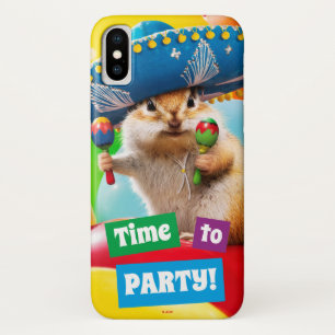 party chipmunk in sombrero Case-Mate iPhone case