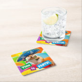 party chipmunk in sombrero kartonnen onderzetters (Insitu)