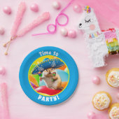 party chipmunk in sombrero papieren bordje (Feest)