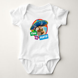 party chipmunk in sombrero romper