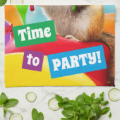 party chipmunk in sombrero theedoek (Gevouwen)