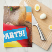 party chipmunk in sombrero theedoek (Quarter Fold)