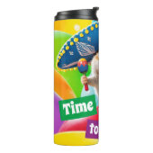 party chipmunk in sombrero thermosbeker (Gedraaid links)