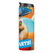 party chipmunk in sombrero thermosbeker (Geroteerd rechts)